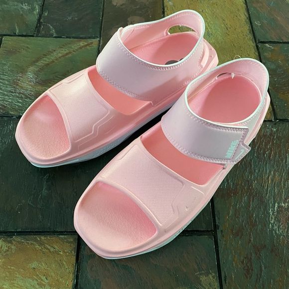 Nike Playscape Pink Kawaii E-Girl Style Sandals Size 7Y - Picture 1 of 12